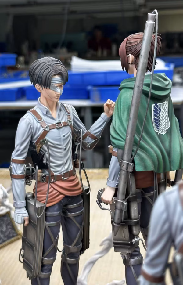 Attack on Titan LC studio Levi x Hange Zoe Resin Statue 1
