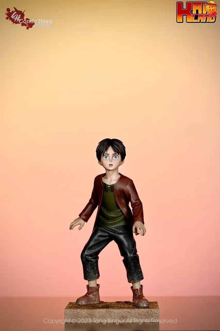 Attack on Titan Comic Hero Kid Eren Resin Statue