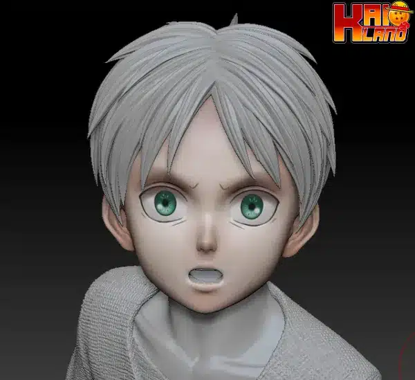 Attack on Titan Comic Hero Kid Eren Resin Statue 3