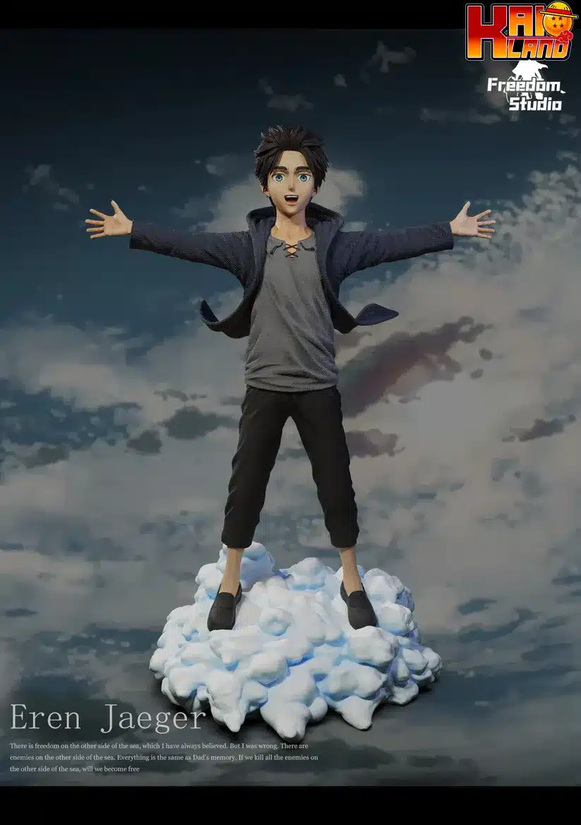Attack on Titan Freedom Studio Kid Eren Yeager Resin Statue