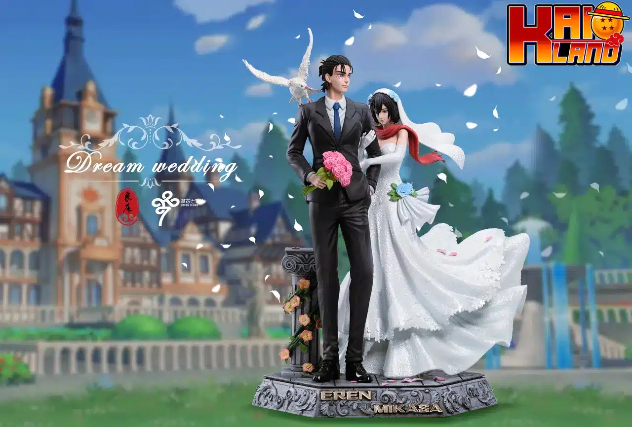 Attack on Titan LC Studio Mikasa x Eren Wedding Resin Statue