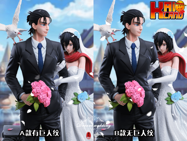 Attack on Titan LC Studio Mikasa x Eren Wedding Resin Statue 2