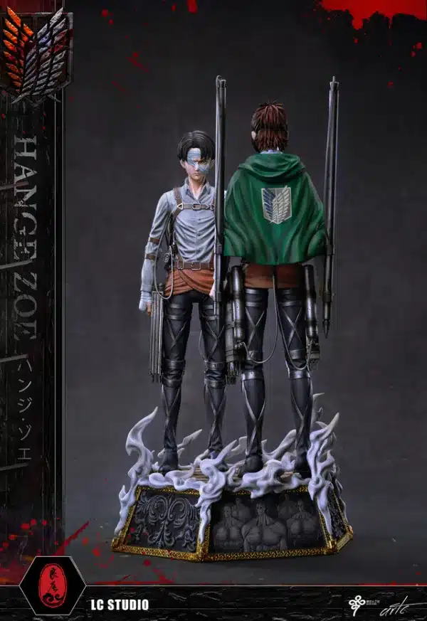 Attack on Titan LC studio Levi x Hange Zoe Resin Statue 3