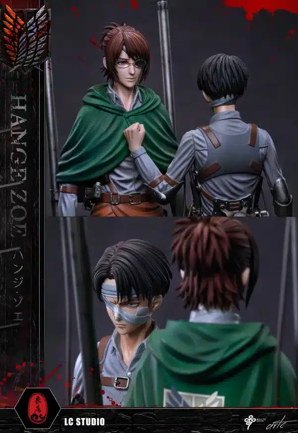 Attack on Titan LC studio Levi x Hange Zoe Resin Statue 4