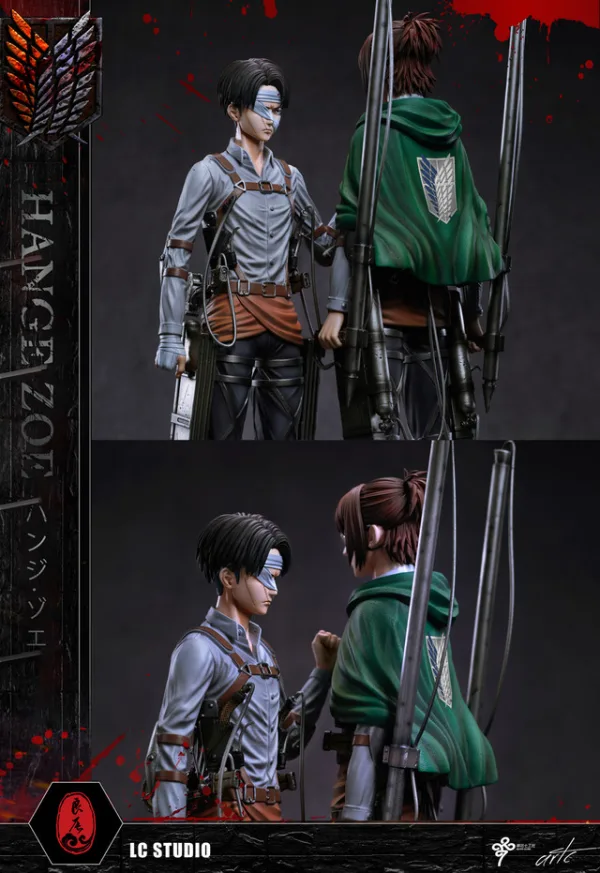Attack on Titan LC studio Levi x Hange Zoe Resin Statue 6