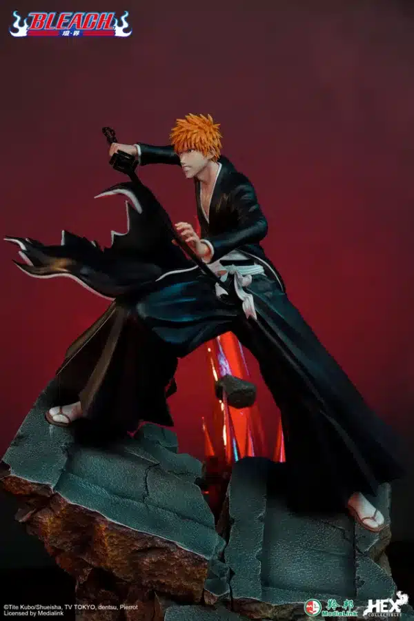 Bleach HEX Collectibles Kurosaki Ichigo vs Hollow Ichigo Licensed Resin Statue 5