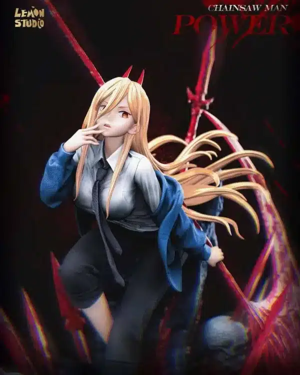 2024年新作 チェンソーマン レモンスタジオ パワーレジンスタチュー - Kaioland コミック・アニメ