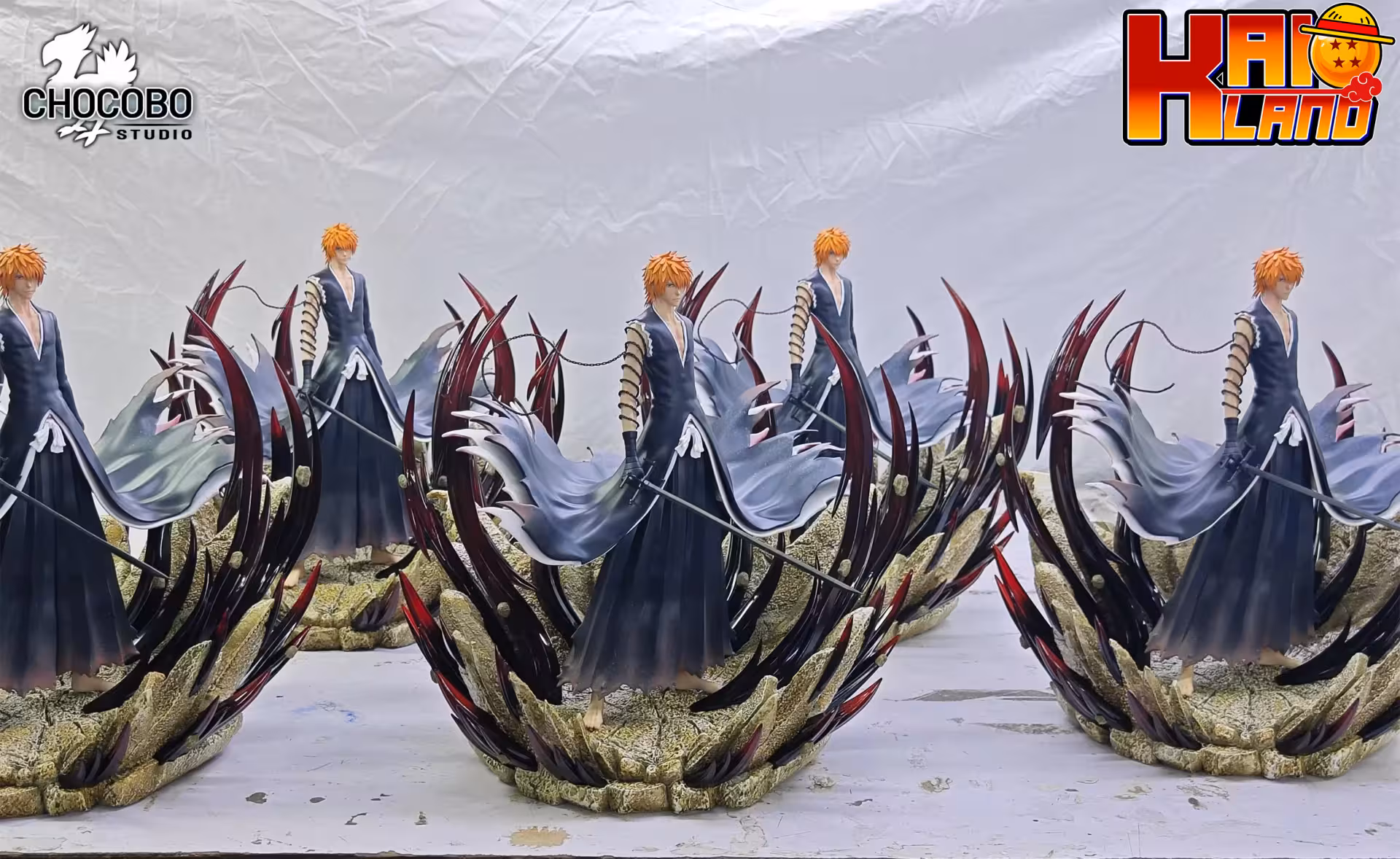 Bleach Chocobo Studio Kurosaki Ichigo Dangai Resin Statue