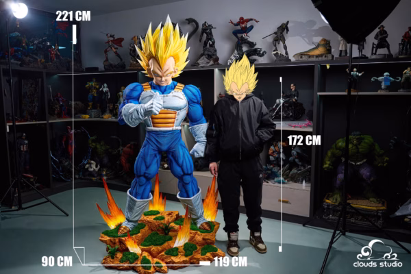 Dragon Ball Clouds studio Vegeta Bust x Figure Resin Statue