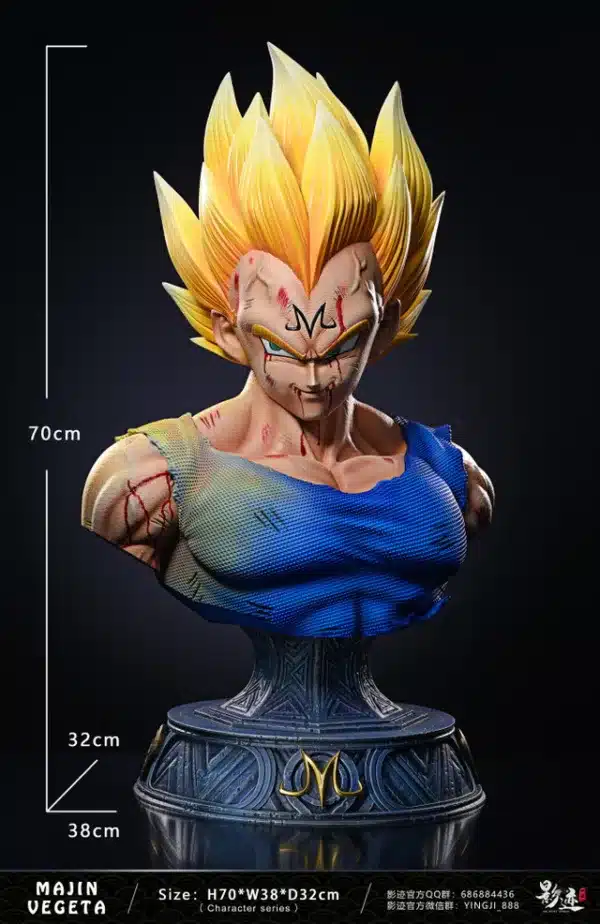 Dragon Ball DIM Studio Majin Vegeta Bust Resin Statue 8