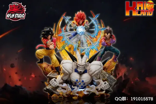 Dragon Ball Kylin Studio Super Saiyan 4 Gogeta Resin Statue 1 jpg