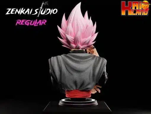 Dragon Ball Zenkai Studio Black Goku Rose Bust Resin Statue - Kaioland