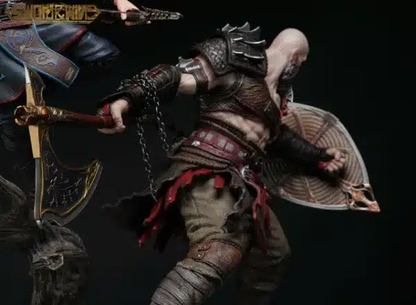 God of War Ragnarok Sword x Wing Studio Kratos x Atreus Resin Statue 7