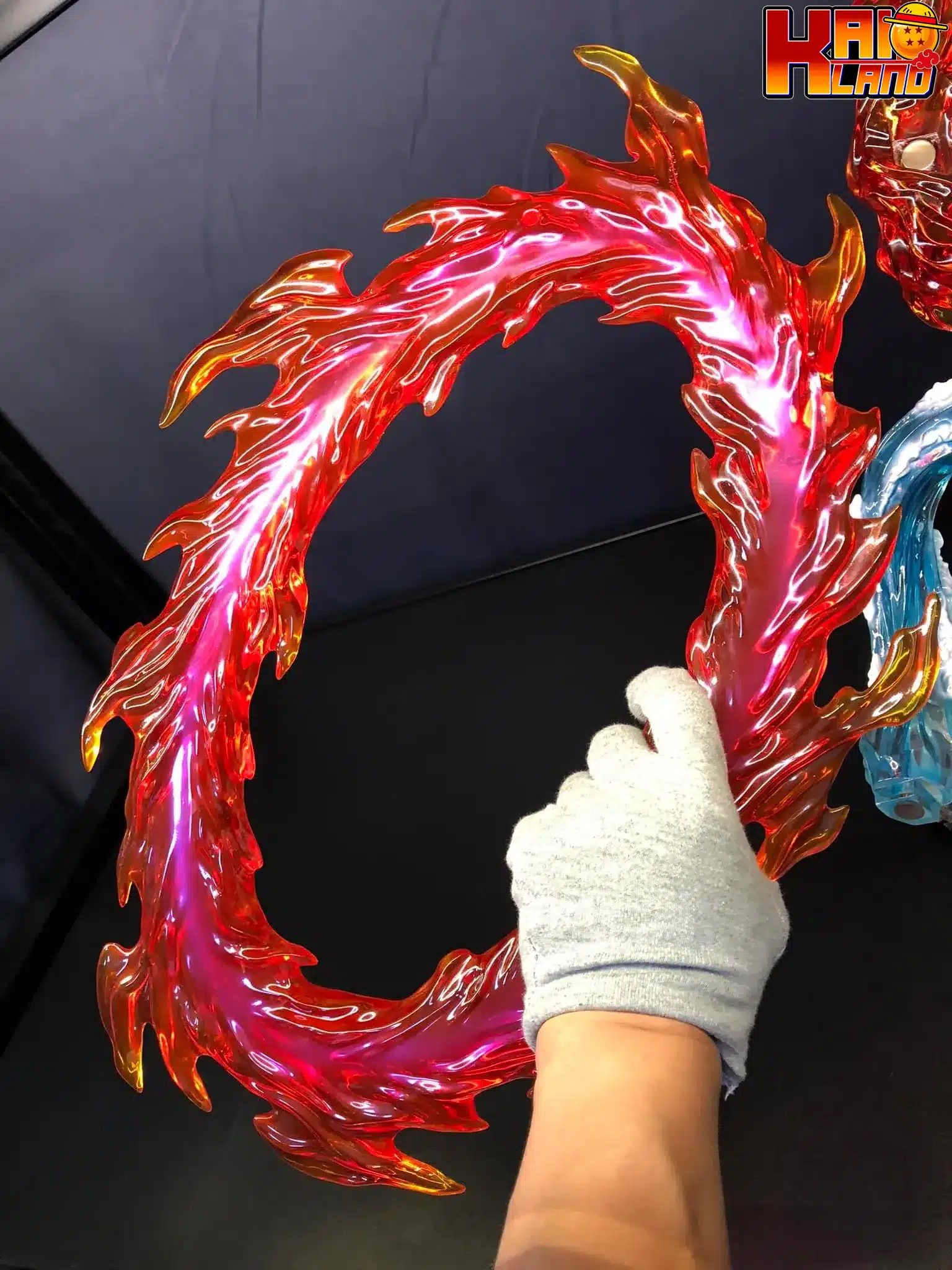 Statue Figurine Kamado Tanjiro 17 Cm - Personnage De Demon Slayer Avec Socle Acrylique Rouge