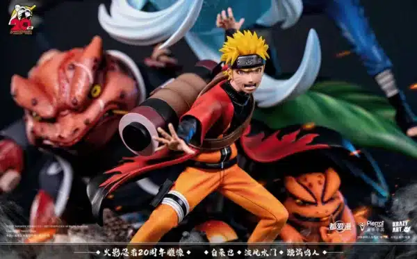 Naruto Krazy Art Studio x TX Animation Inc Studio Naruto X Jiraiya X Namikaze Minato Licensed Resin Statue 2