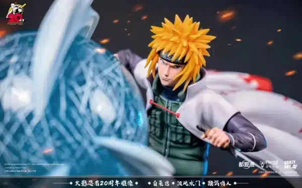 Naruto Krazy Art Studio x TX Animation Inc Studio Naruto X Jiraiya X Namikaze Minato Licensed Resin Statue 3