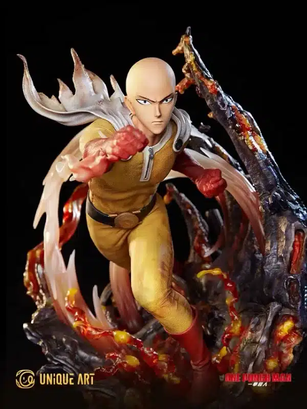 One Punch Man Unique Art Saitama Licensed Resin Statue 5