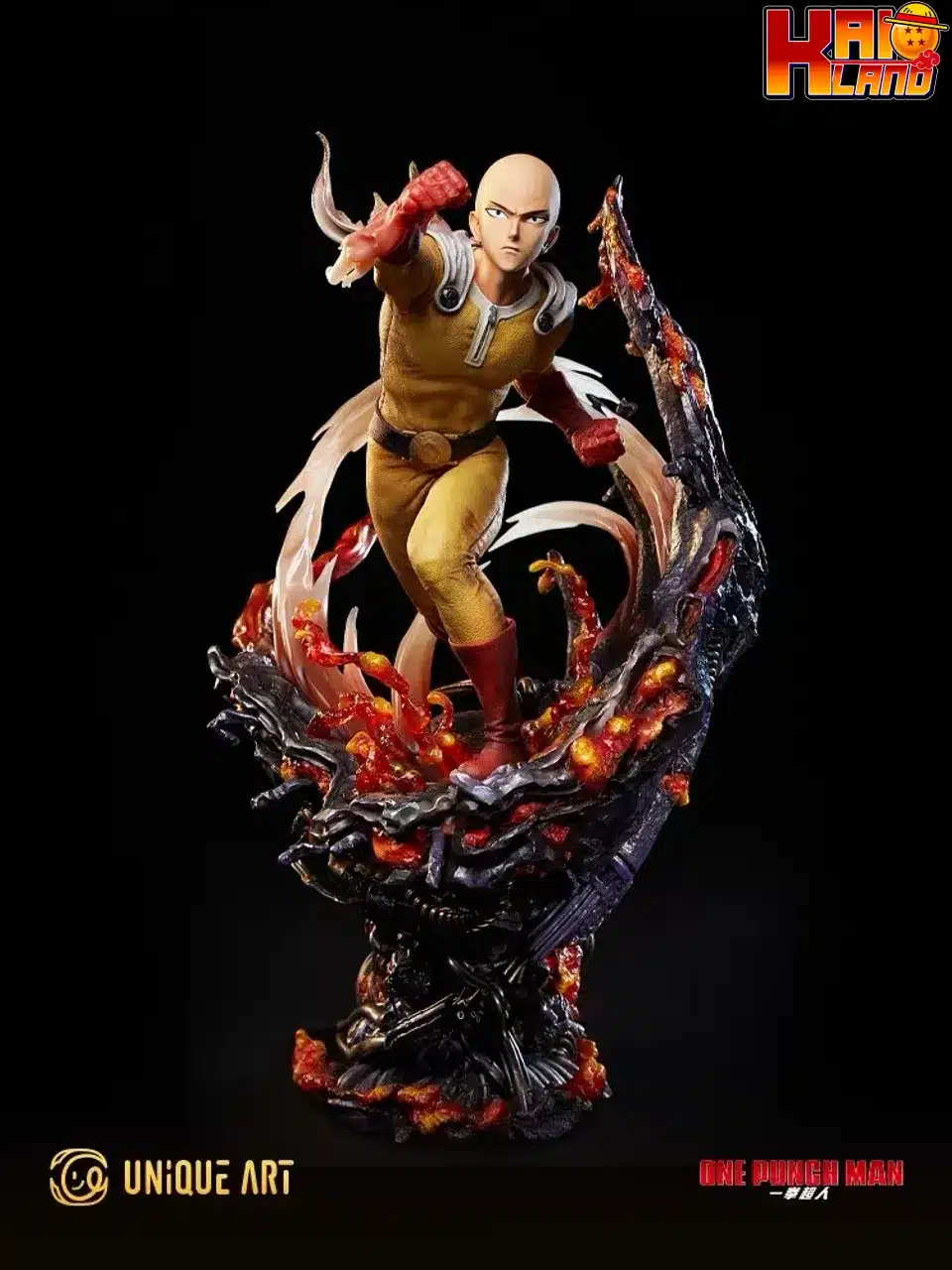 One Punch Man Unique Art Saitama Licensed Resin Statue