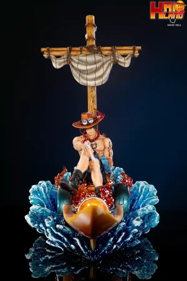 One Piece Brain Hole Studio Fireship Ace Resin Statue 1