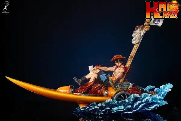 One Piece Brain Hole Studio Fireship Ace Resin Statue 2