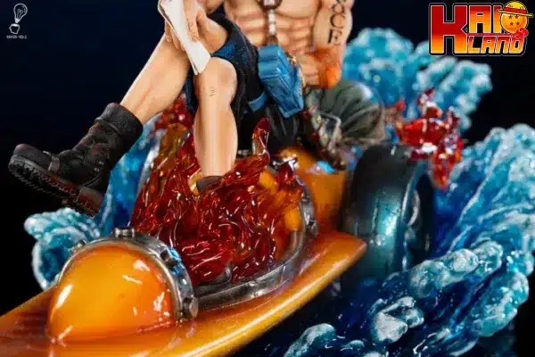 One Piece Brain Hole Studio Fireship Ace Resin Statue 3