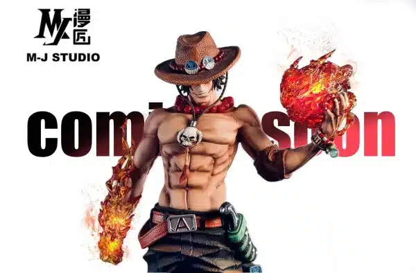 One Piece M J Studio Ace Resin Statue 2