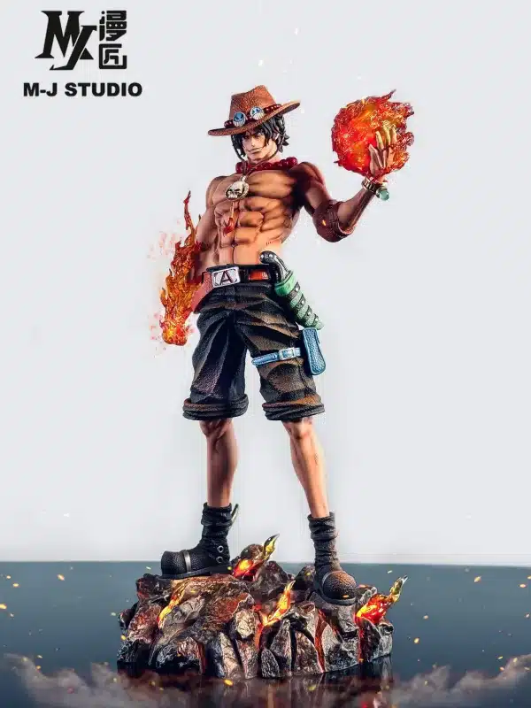 One Piece M J Studio Ace Resin Statue 6