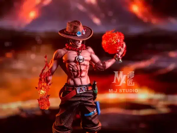 One Piece M J Studio Ace Resin Statue 7