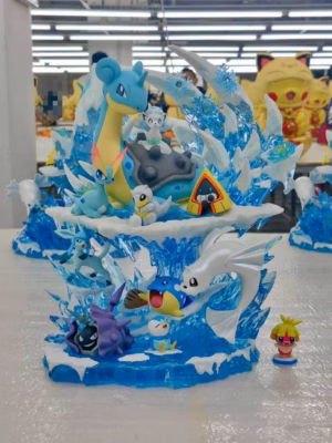 Pokemon EGG Studio Glacier Lapras Resin Statue