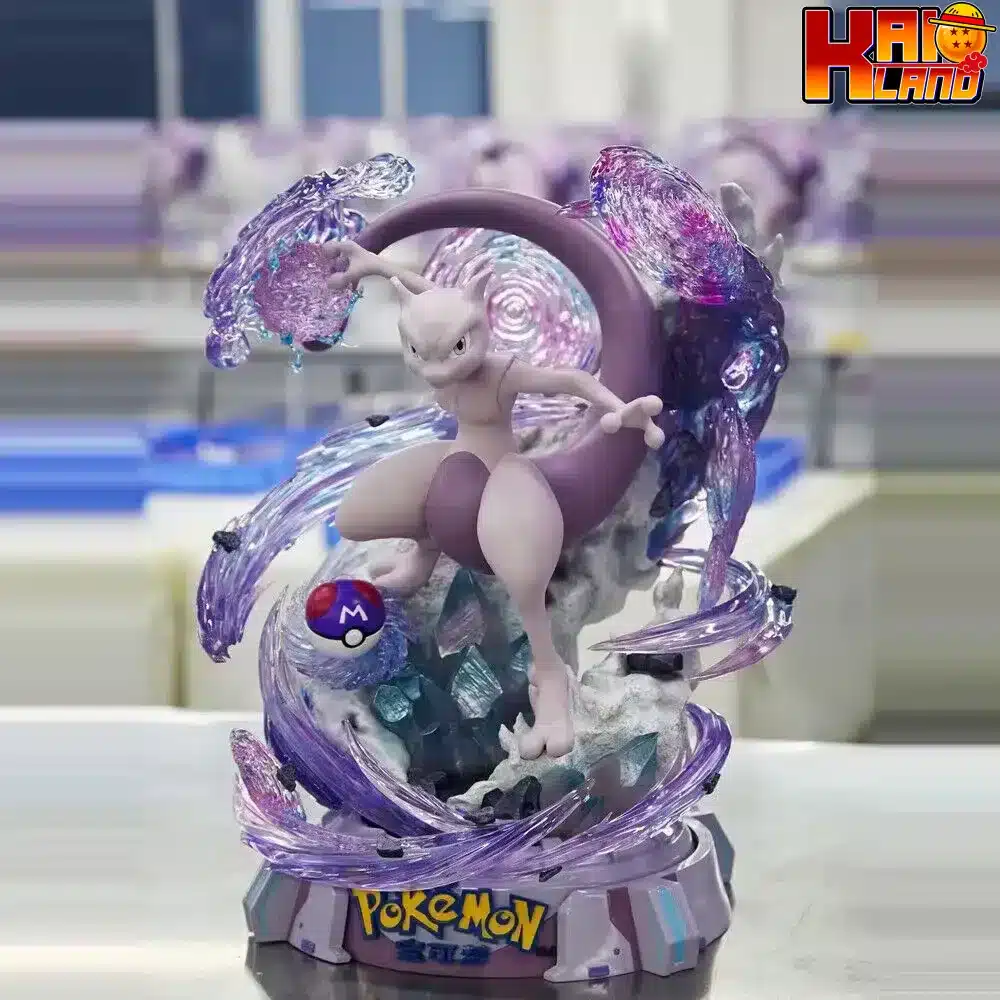 Pokemon Unique Art Mewtwo Licensed Resin Statue