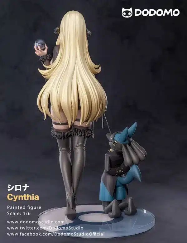 Pokemon Dodomo Studio Cynthia Resin Statue 6 jpg