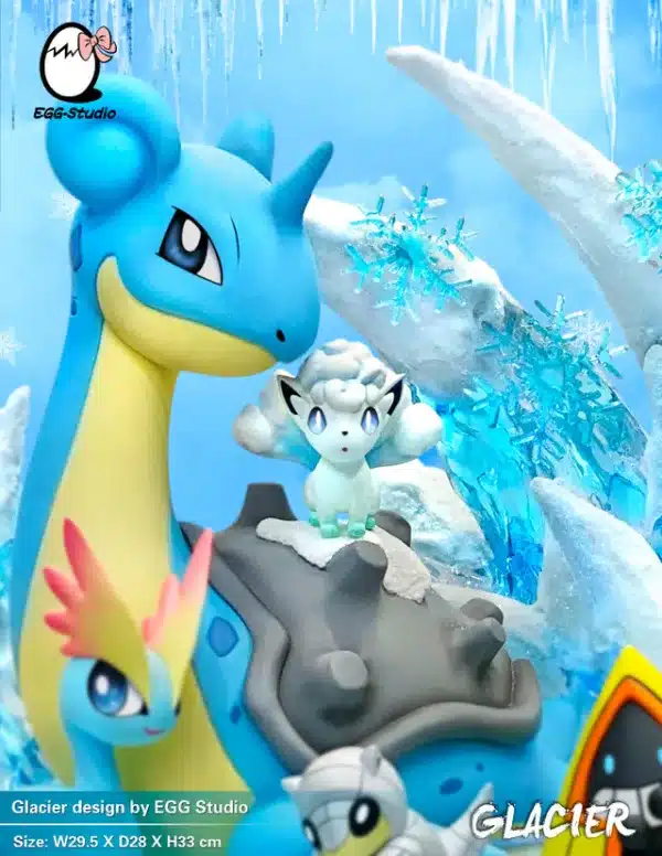 Pokemon EGG Studio Glacier Lapras Resin Statue 2