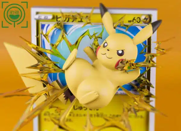 Pokemon Geisha Studio Pikachu Resin Statue 2