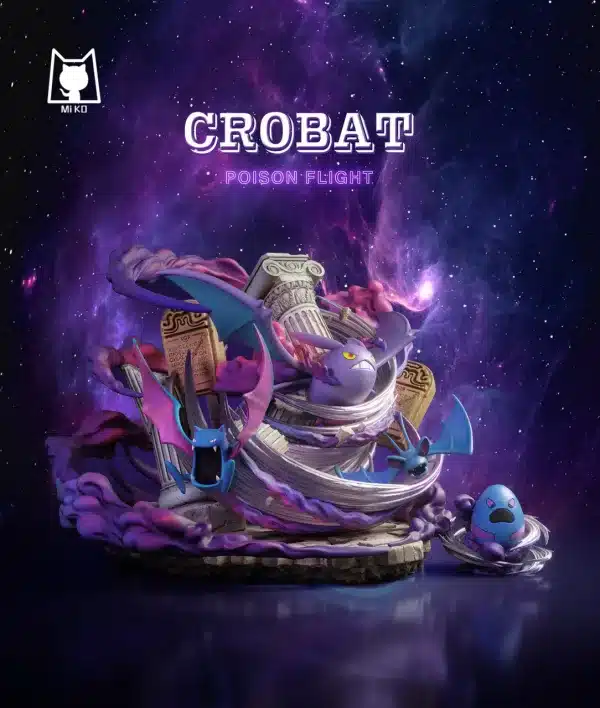 Pokemon MiKo Studio Crobat Evolution Group Resin Statue 1