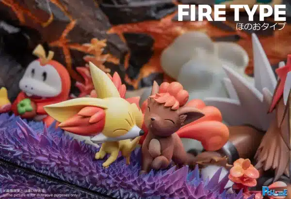 Pokemon PC House Studio Charizard Group Fire Resin Statue 4