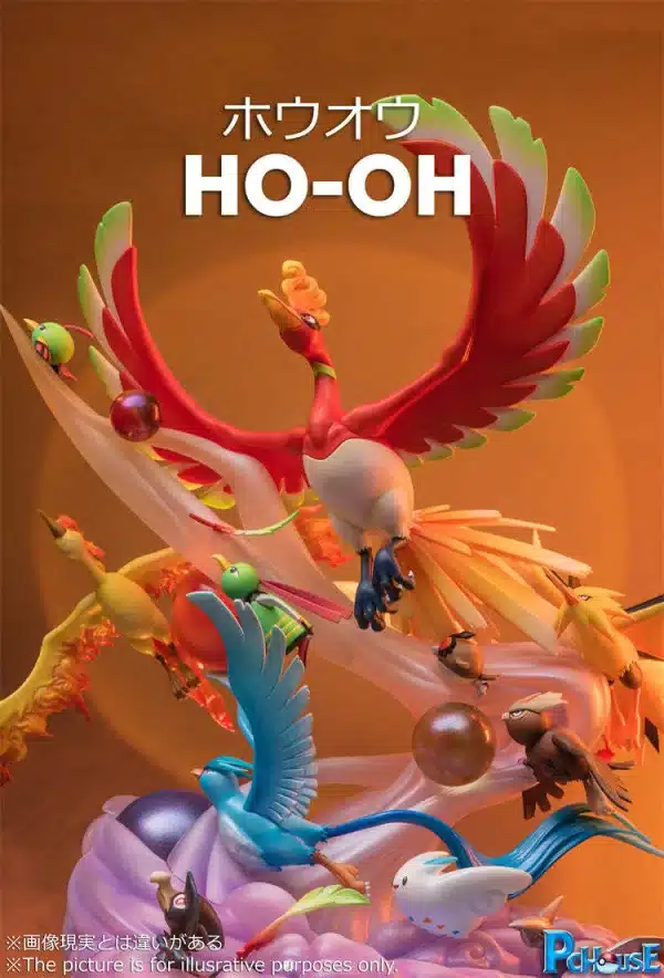Pokemon PC house Ho oh Resin Statue 2