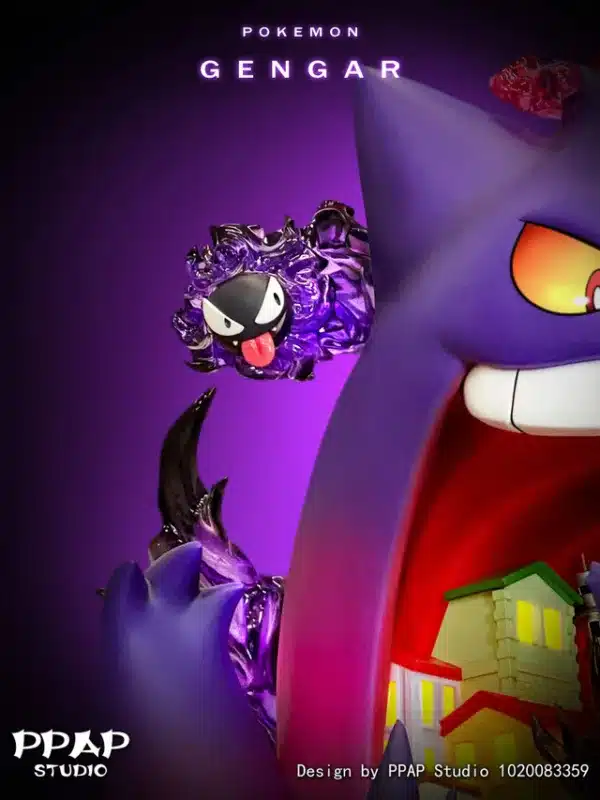 Pokemon PPAP Studio Gengar Resin Statue 3