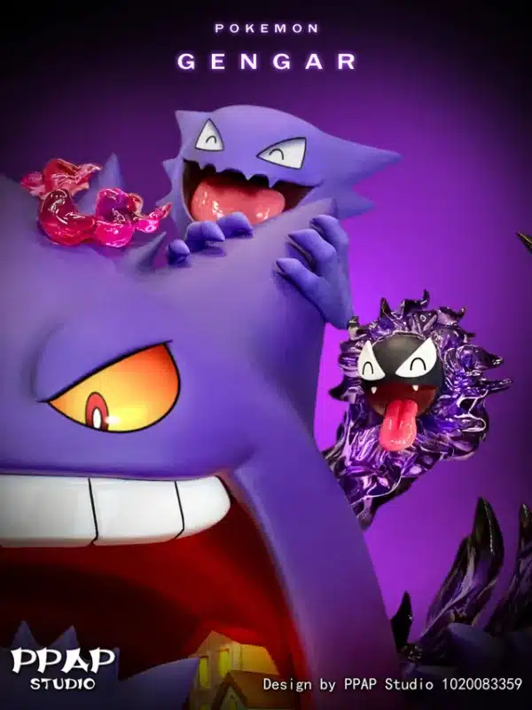 Pokemon PPAP Studio Gengar Resin Statue 5