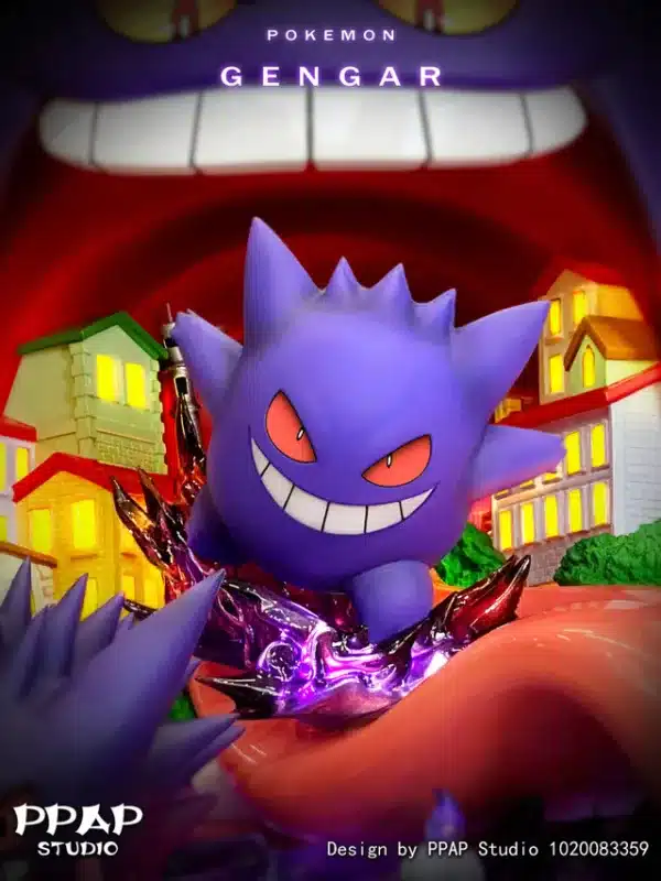 Pokemon PPAP Studio Gengar Resin Statue 6