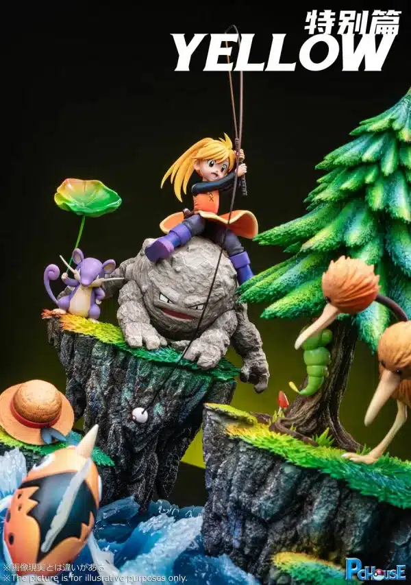 Pokemon Pc House Studio Yellow Resin Statue 2