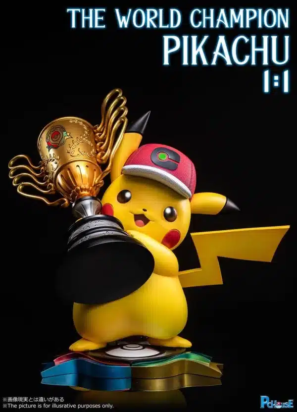 Pokemon Pc Studio Pikachu World Champion Resin Statue 1 jpeg