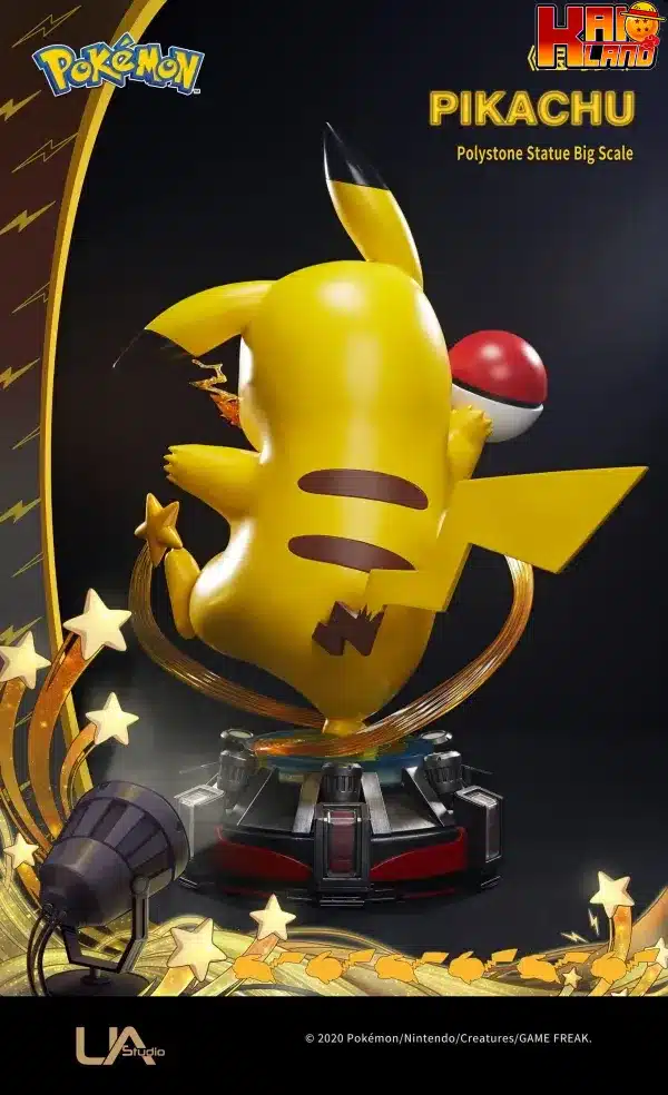 Pokemon Unique Art Pikachu Resin Statue 3