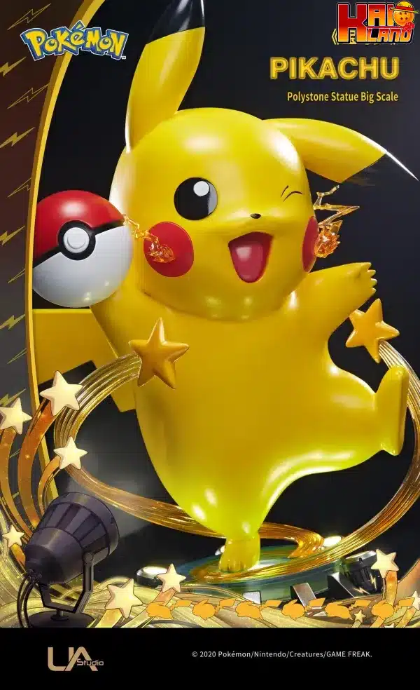 Pokemon Unique Art Pikachu Resin Statue 4