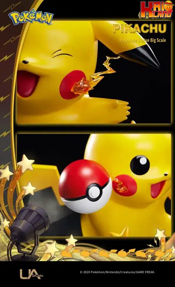 Pokemon Unique Art Pikachu Resin Statue 5