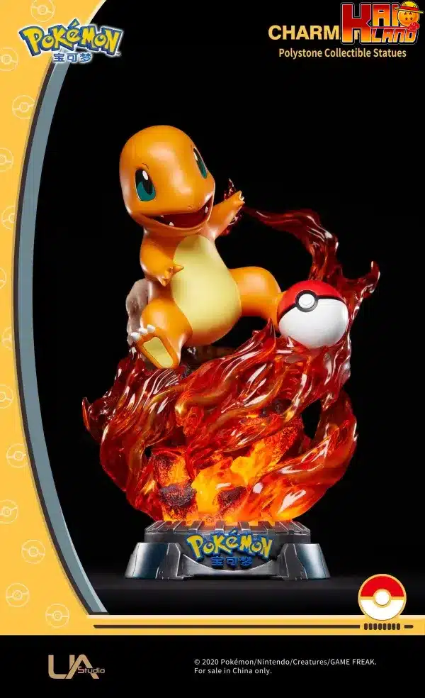 Pokemon Unique Art Studio Charmander Licensed Resin Statue 1