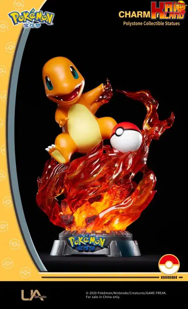 Pokemon Unique Art Studio Charmander Licensed Resin Statue 2