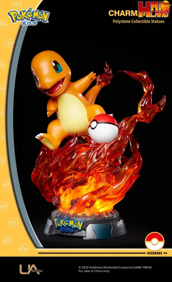 Pokemon Unique Art Studio Charmander Licensed Resin Statue 3