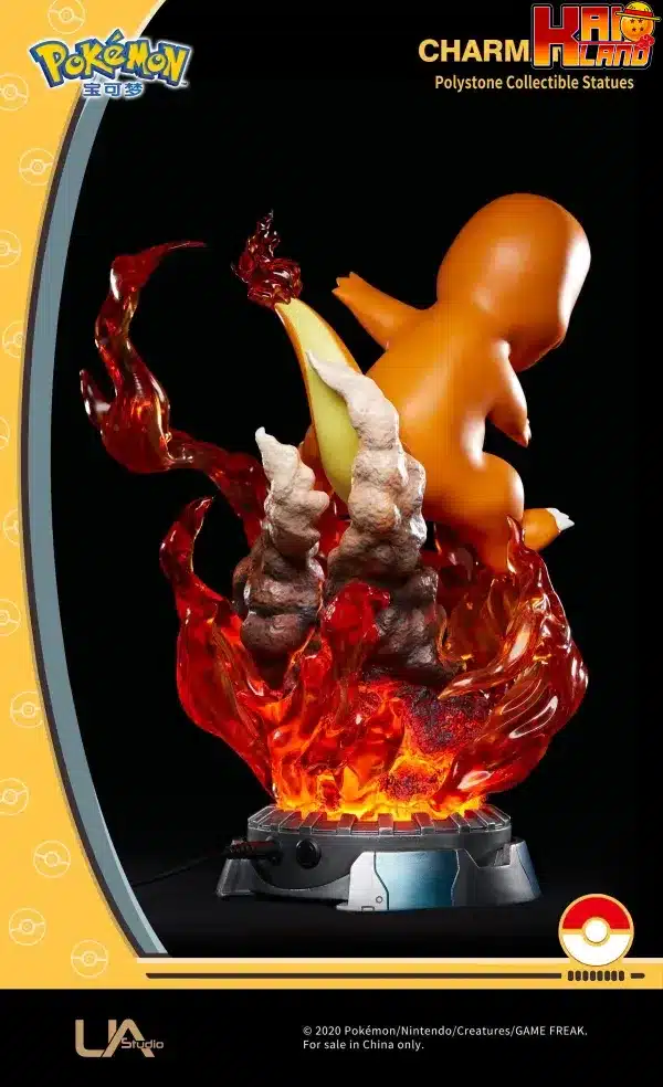 Pokemon Unique Art Studio Charmander Licensed Resin Statue 4