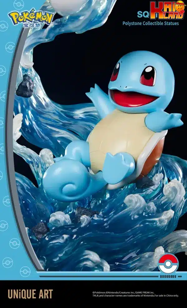 Pokemon Unique Art Studio Squirtle Licensed Resin Statue 1