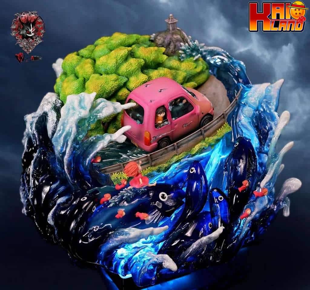 ポニョはデザインスタジオを着ています 崖の上のポニョ 樹脂像 - Kaioland